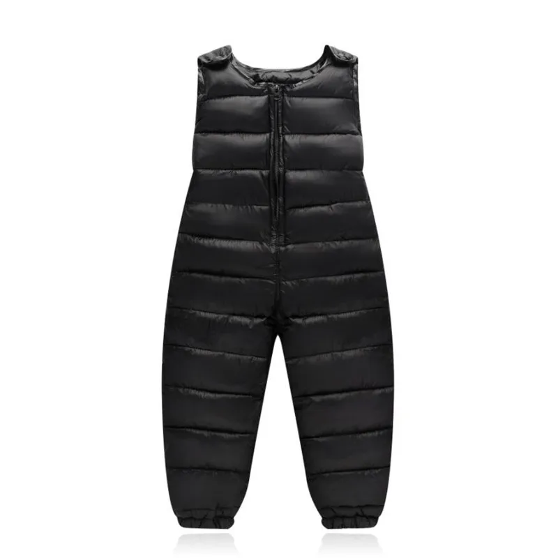 Baby Children's Warm Strap Pant for Girls Boys Winter Down-Cotton Jumpsuit Overalls Suit 2018 Kids Casual Rompers Clothes Sets