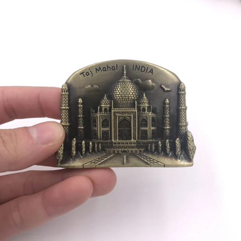 1 Pc Hot sale Taj Mahal India Metal Fridge World Travel Tourist
