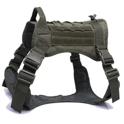 Chaleco de perro de servicio táctico duradero, chaleco de combate de entrenamiento de perro de caza Molle, alta calidad, nailon 1000D