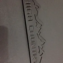 17 Silverado матовый черный 1500 high Country логотип отрывной adehsive эмблема