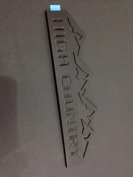 

2014-17 Silverado Matte Black 1500 High Country logo Peel-Off Adehsive Emblem