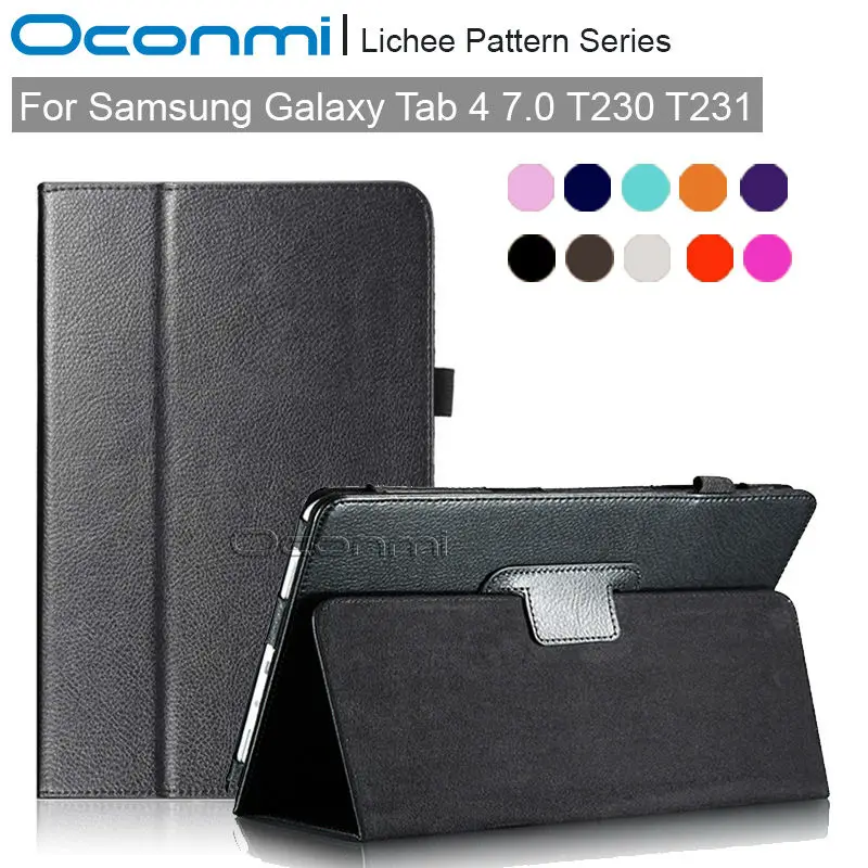 

Folio smart case for Samsung Galaxy Tab 4 7.0 T230 T231 PU leather case for Samsung Tab4 7.0 SM-T230 SM-T231 tablet cover