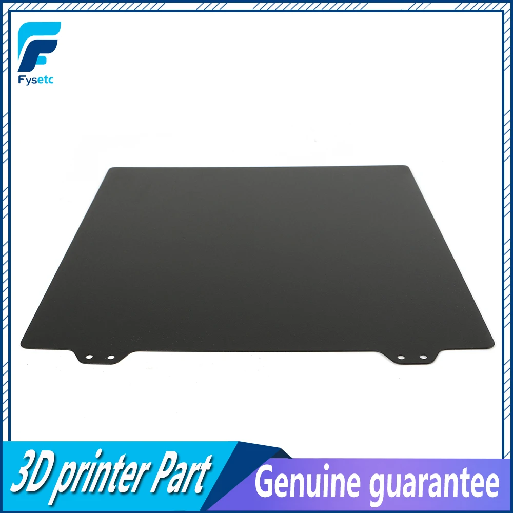 Kopen 220 235 300mm MK52 Dubbelzijdig Geweven PEI Lente Staalplaat Gepoedercoat PEI Voor Prusa i3 mk3 MK3S Ender 3 Anet A8 Wanhao