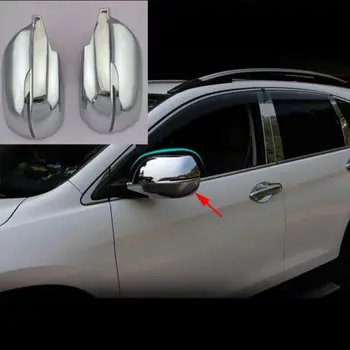 

2PCS Chrome Rearview Side Mirror Dec Cover Trim Fit For Honda CRV CR-V 12-2015