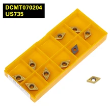 DCMT070204 UE6020 / VP15TF / US735 Internal Turning Tools Carbide inserts Cutting Tool CNC Tools Lathe tools Lathe cutter