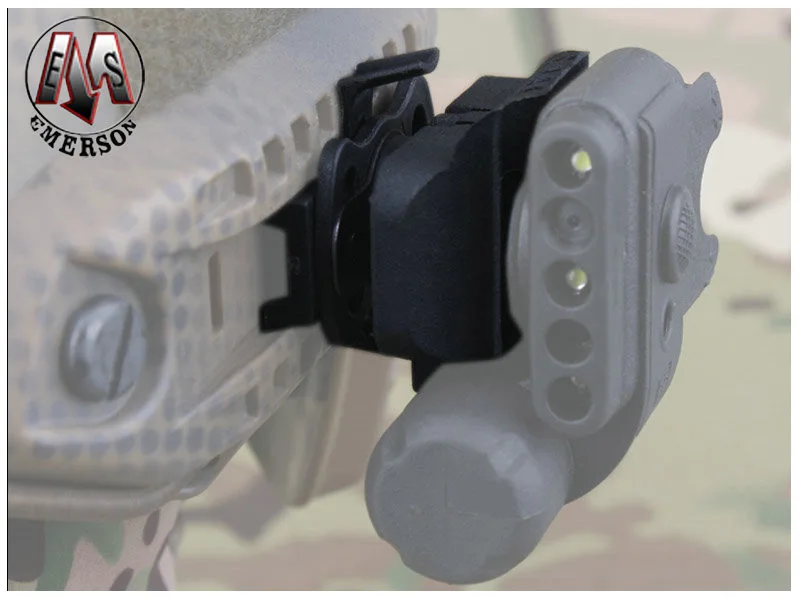 Emersongear-Tactical-Hunting-Army-Airsoft-Wargame-FAST-Helmet-Accessories-Emerson-HL1-A-Light-Mounting-EM8850-Black (4)
