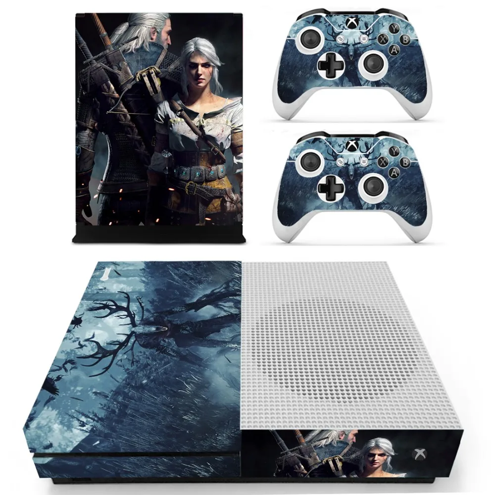 

The Witcher 3 Wild Hunt Skin Sticker Decal For Xbox One S Console and Controllers for Xbox One Slim Skin Stickers Vinyl