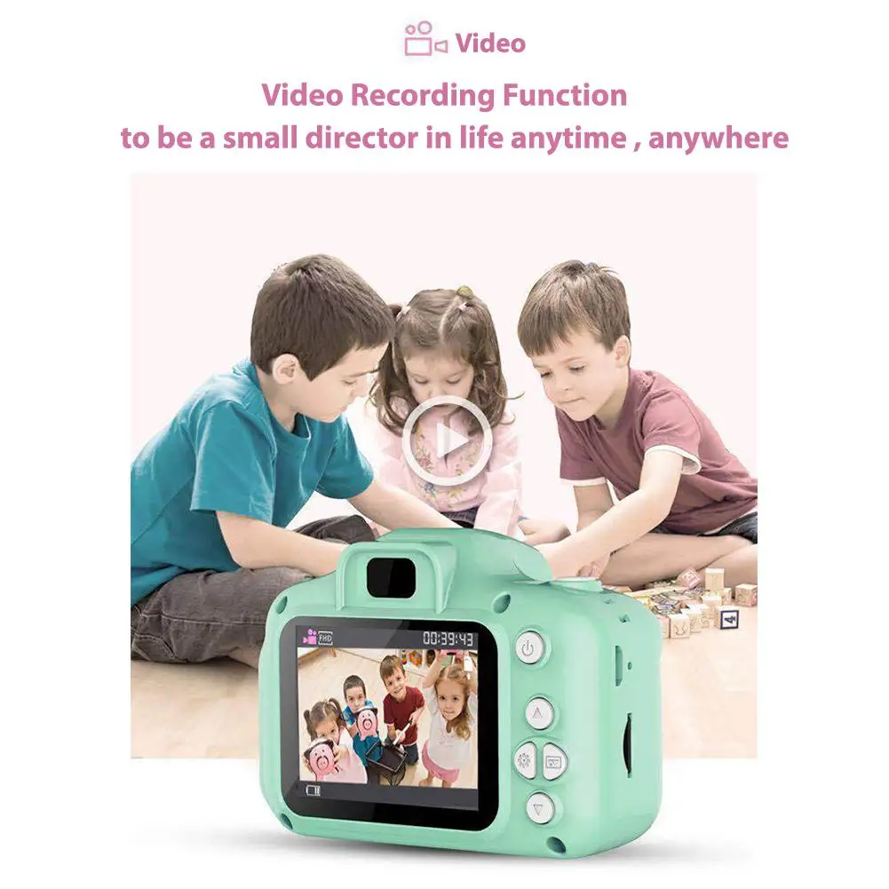 HD детская камера Мультфильм цифровая мини видеокамера движения камера игрушка детский подарок детские игрушки