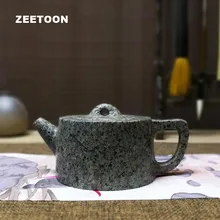 240cc натуральный Спецодежда медицинская камень Чай горшок Китайский Здоровый кунг-фу Чай творческий набор ручной работы Вырезка долговечность jinglan горшок Домашний Декор