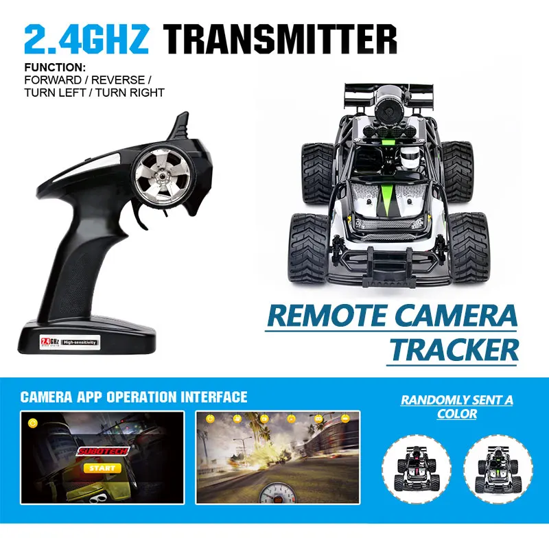 

Camera RC Car Video RC Racing Drift Smart Real Time Video Off-Road FPV Color Random for BG1516 Kids Toys 2.4GHz