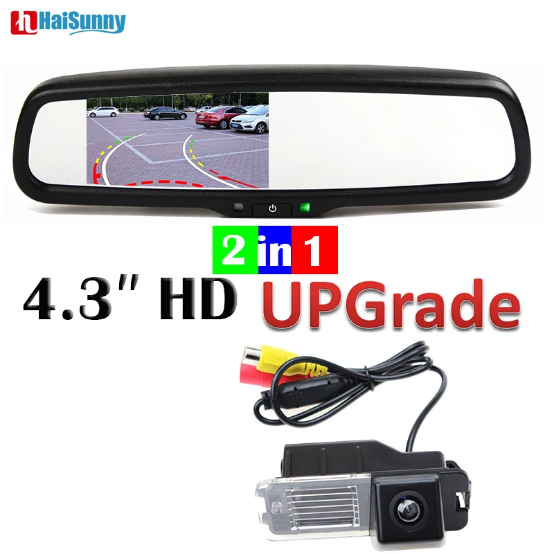 

HaiSunny Car Parking Rear View Backup Camera Dynamic Line With Rearview Mirror Monitor For V W Volkswagen Golf 6 (2008-2014)