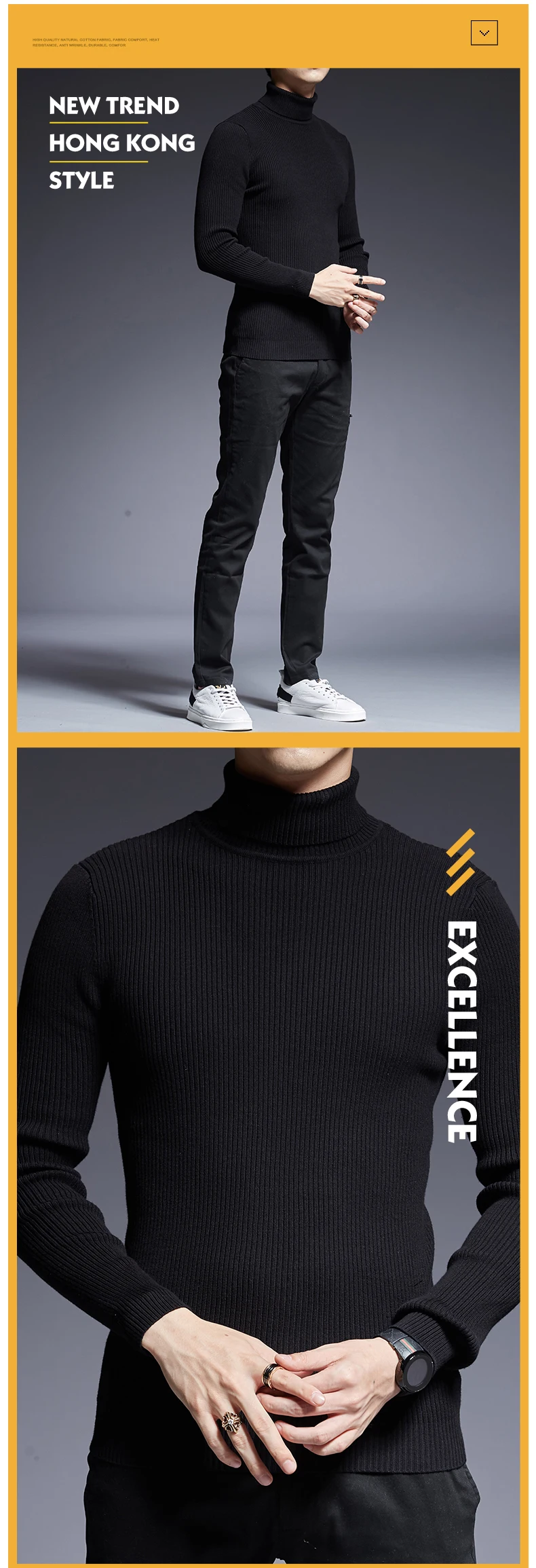 2019 новый модный бренд Свитера мужские s пуловер сплошной цвет Slim Fit Джемперы Вязание Теплый зимний Корейский стиль повседневная одежда