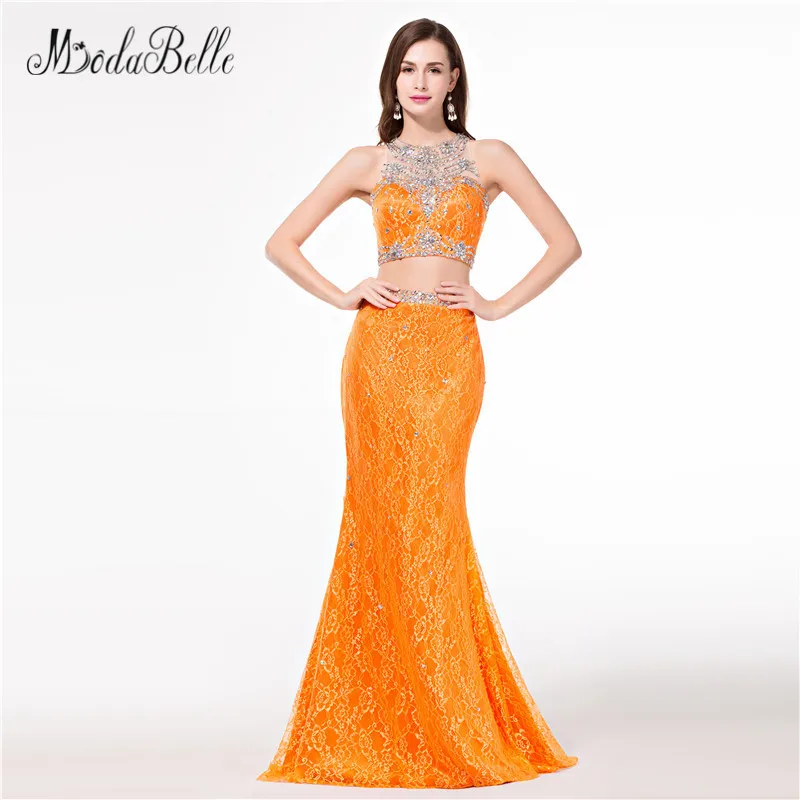 sparkly orange dress