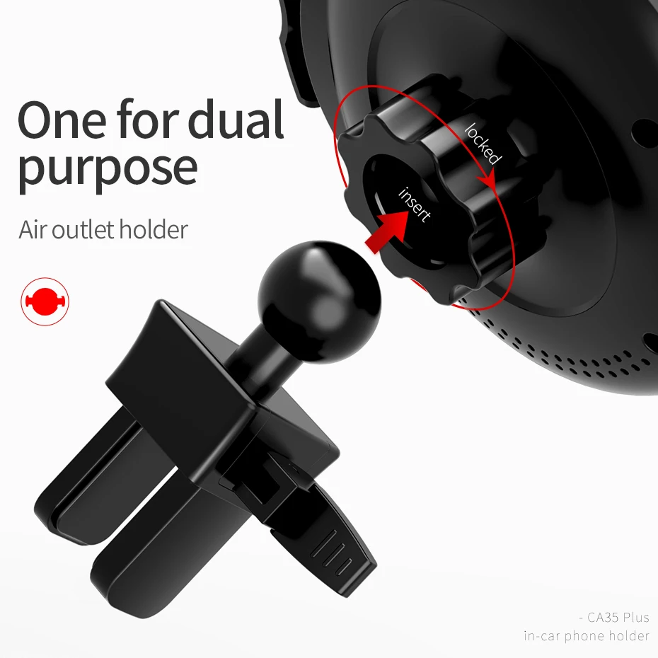 Tanie HOCO uchwyt samochodowy Qi bezprzewodowa szybka ładowarka dla iPhone XS Max X XR uchwyt samochodowy telefon podczerwieni Auto Sensing dla Samsung uwaga 9 S9 S8