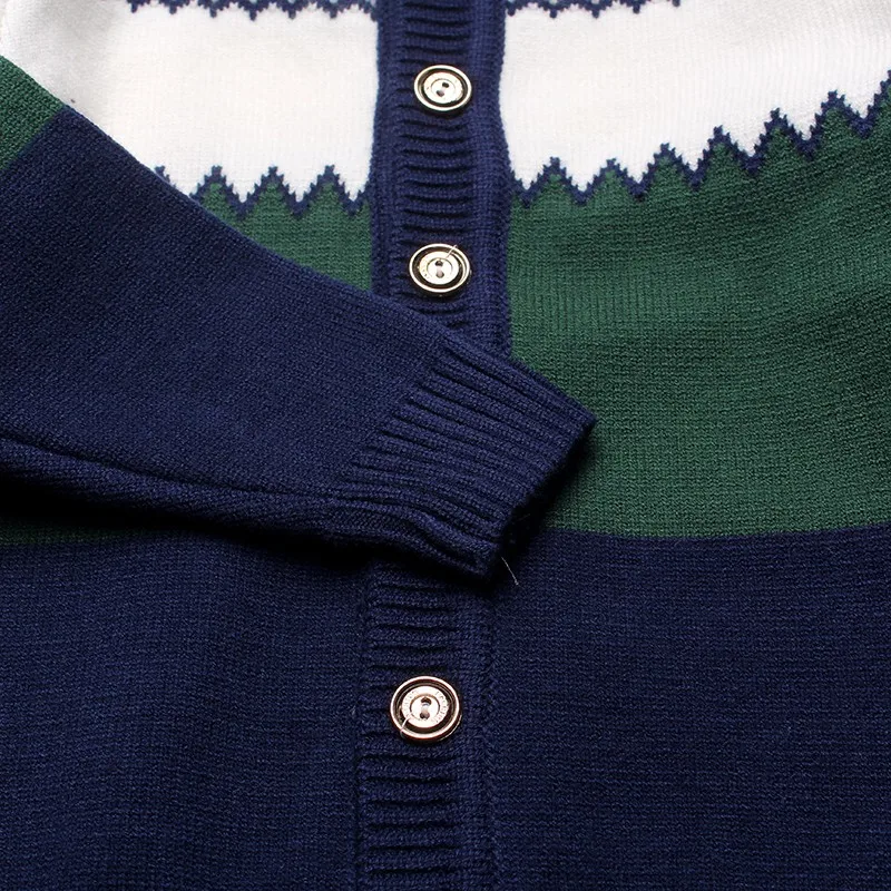 2016 Boys Sweaters Striped Cotton Top Knit Infant Outfit With Button Boy Tee Winter Warm Outerwear Cute Kids Clothes Cardigans (1)