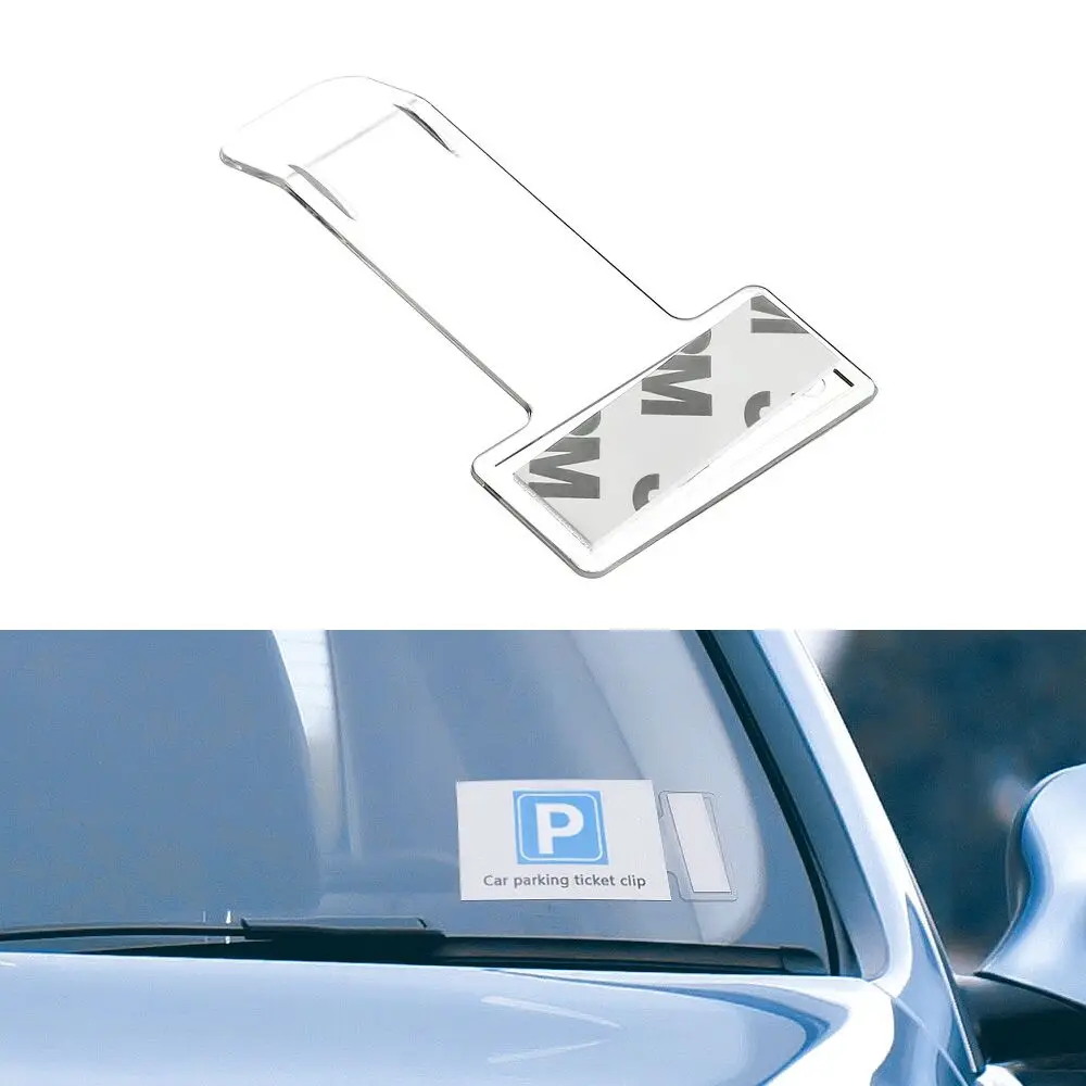 4Pcs Car Vehicle Parking Ticket Permit Holder Clip Sticker