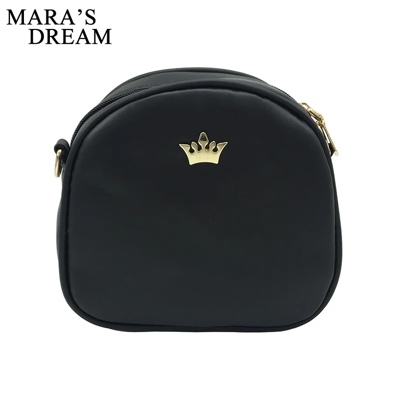 مارا حلم 2019 أزياء النساء حقيبة يد حقيبة ساع حقيبة كتف جلدية pu سيدة Crossbody البسيطة حقيبة الإناث تاج مساء أكياس