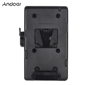 

Andoer V Mount V-Lock Battery Plate Adapter Power Supply System D-tap Connector W/ Clamp for Sony Camera BP Battery