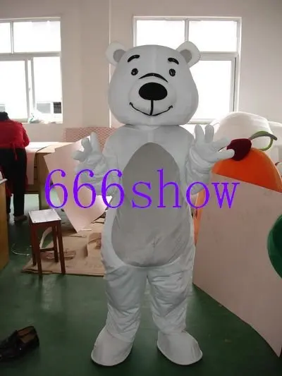

Small white bears Mascot Costume, Advertising Costume,Cartoon Costume Adult Cartoon