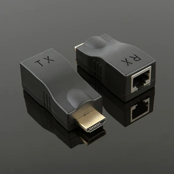 

Hdmi extender 30 meters support HDCPHDMI to RJ45 single network cable 1080P