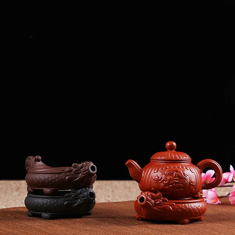 

Purple Clay Teapot Mat Kung Fu Tea Set Accessories Tea Cup Teahouse Leisure Club Supplies Tray Teapot Trivets
