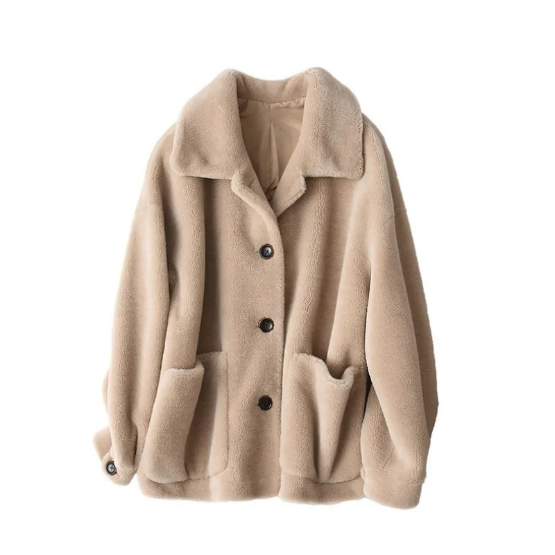 Korean Fashion Shearling Luxury Jackets Real Lamb Fur Coat Women Winter Short Coat Natural Sheep Fur Harajuku Women Clothes 2018 Korean Fashion Shearling Luxury Jackets Real Lamb Fur Coat Women Winter Short Coat Natural Sheep Fur Harajuku Women Clothes 2018