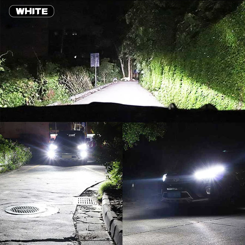 2 шт. Автомобильные светодиодные лампы H1 H7 H8 H11 HB3 9005 HB4 9006 3D|Передние LED-фары для