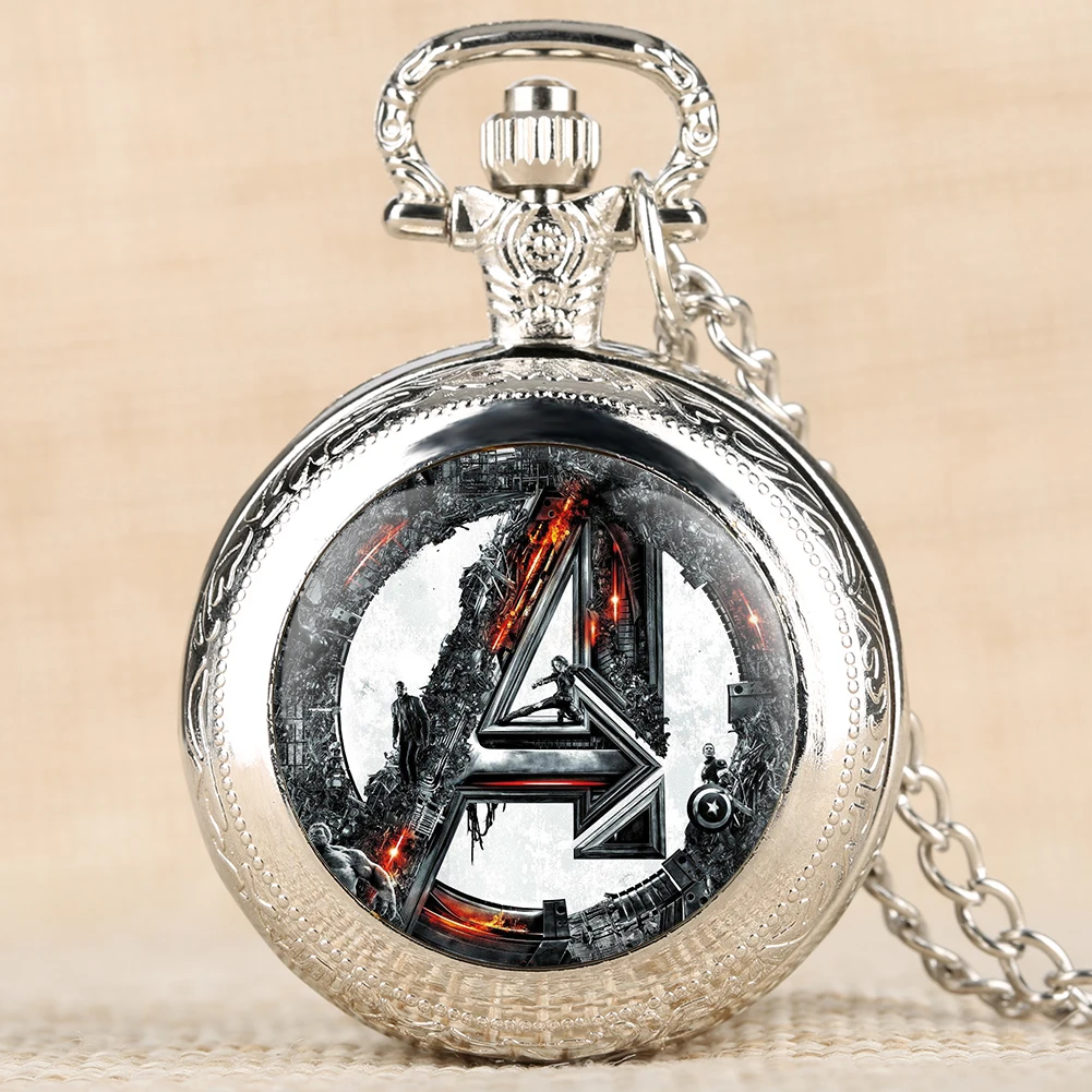 Мужские карманные часы Супермен узор карманные часы ожерелье кулон карманные часы Лучший подарок Прямая поставка - Цвет: 2