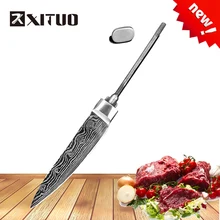 XITUO Высокое качество 3," дюймовый острый из нержавеющей стали пустой diy ручка 7CR17MOV лезвие ручной работы нож заготовка Материал Детали инструмента