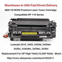 Q6511x 11x серии тонер-картридж для HP laserjet 2410, 2420, 2420D, 2420dn, 2420n, 2430dtn, 2430tn, 2430n черный(12,000 выход