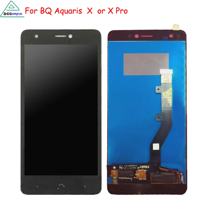 Дешево Оригинальный для BQ Aquaris X ЖК дисплей сенсорный экран дигитайзер Запчасти для мобильных телефонов для BQ Aquaris X Pro экран font b lcd b font Бесплатные инструмен...