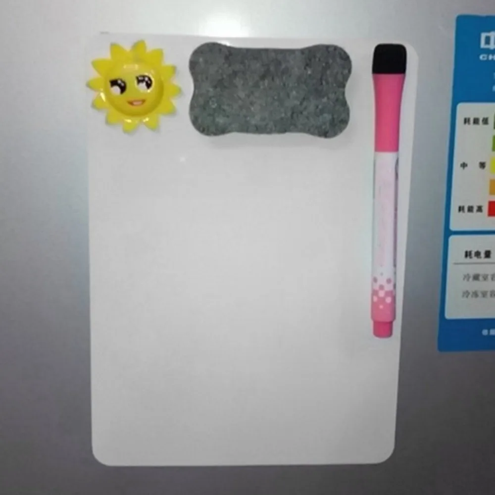 Acehe 21*15cm Waterproof Whiteboard Writing Board Magnetic Fridge Erasable Message Board Memo Pad Drawing Board Home Office