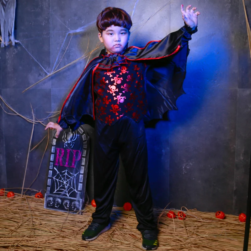SHICAI маленькая летучая мышь костюм вампира Рождественская вечеринка наряды Хэллоуин маскарадный костюм детский костюм