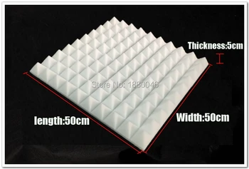 

White color acoustic foam panel acustico Total 5 Square meters studio sound-absorption panel 20pcs 50*50CM can be to FR,UK,AU