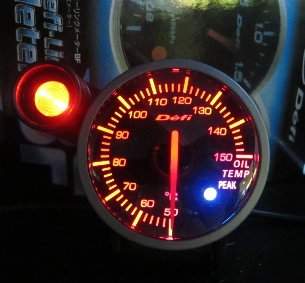2.5"(60mm) White and Amer lighting color Defi boost guage/turbo gauge/auto gauge/car metercar