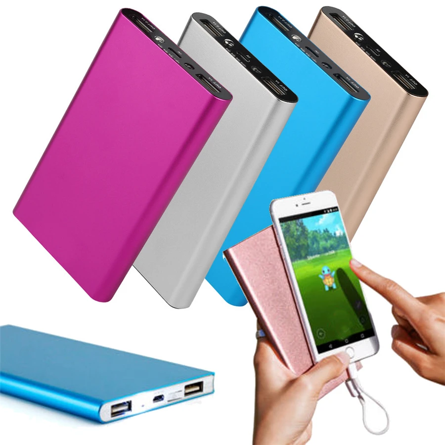 Ультратонкое портативное Внешнее зарядное usb устройство для аккумулятора 20000 мАч