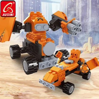 

AUSINI Transformer Vehicle Car Building Blocks Boys Deformable Robot Toys for Children Creator Model Bricks Kids Plaything Toy