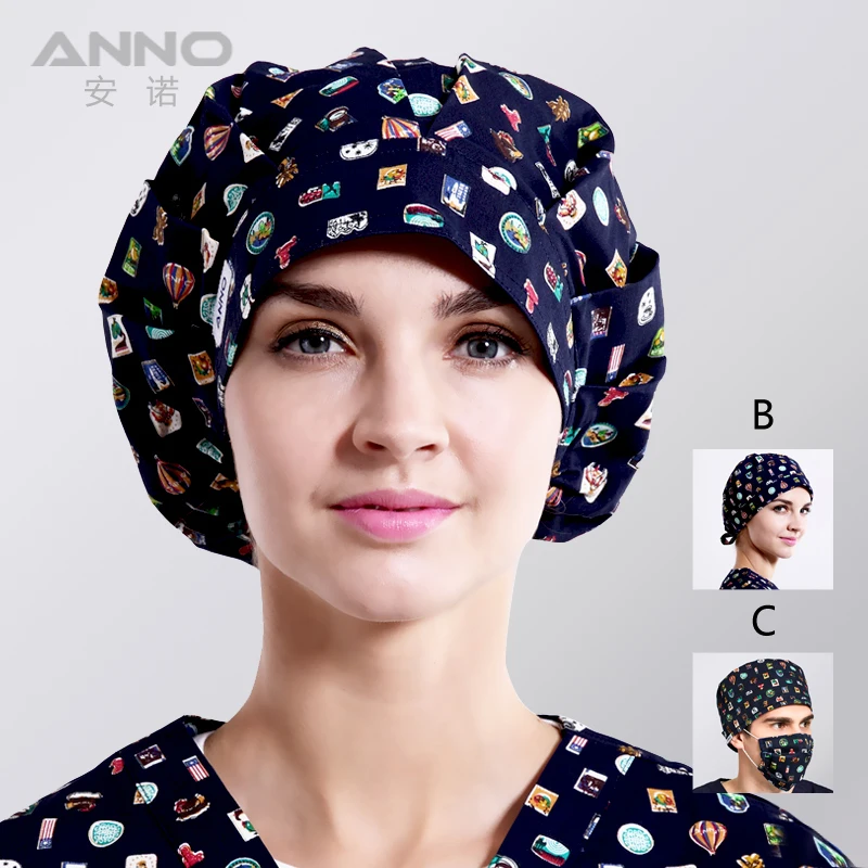 Anno Unisex Adjustable Medical Scrubs Caps Dental Working Cap