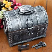 Египетский стиль большой размер сундук с замком 2 слоя винтажная коробка для ювелирных изделий чехол для переноски безделушки упаковка