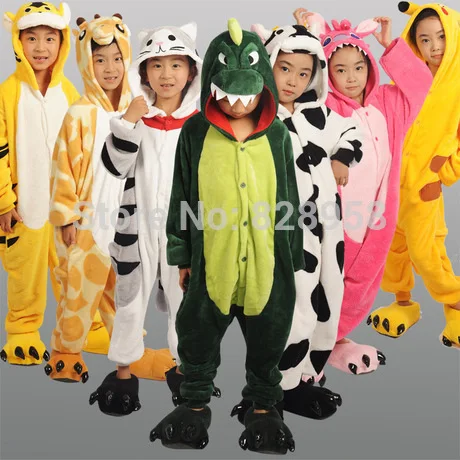 

Roupas Infantis Menina 2-11 Years Old Winter Children Flannel Pajamas Pegasus 1 Piece Kid Clothes Hooded Romper Sleepwear