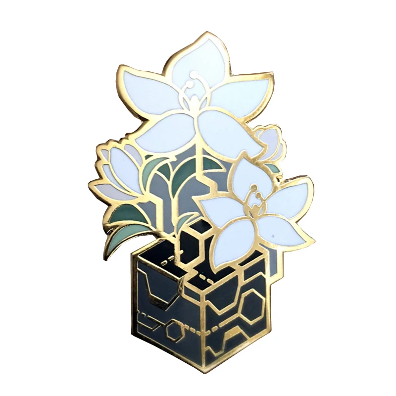 

Automata Enamel Pin Black boxes and lunar tears badge