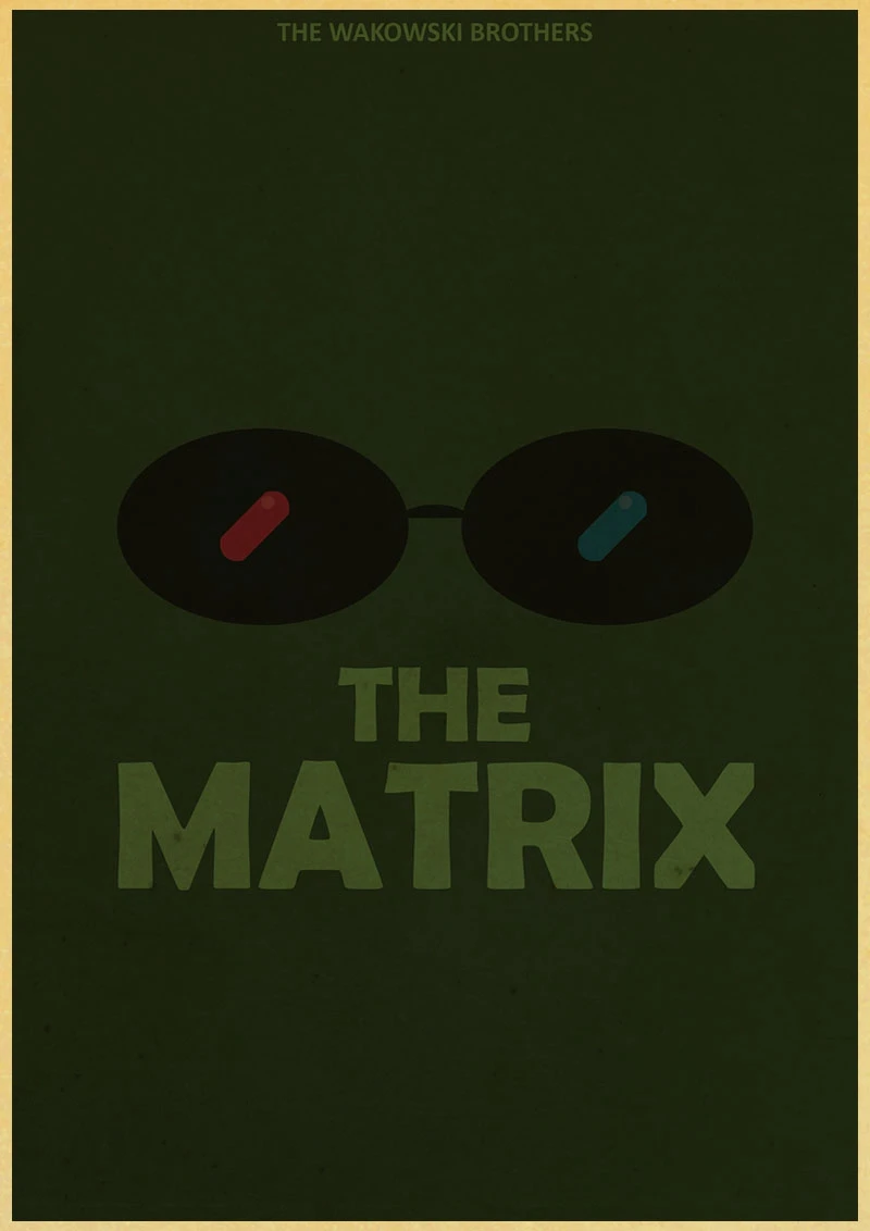 Классический фильм The Matrix Keanu Reeves Neo ретро постер ВИНТАЖНЫЙ ПЛАКАТ настенный Декор для дома Бар Кафе интерьерная живопись