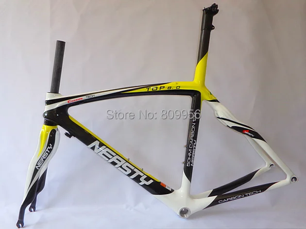 Best price at $405 Cheap 100% Carbon Road Frame 52cm Road Bike/Bicycle Frame Bike Accessaries Frame+Fork+Seat Post+Clamp