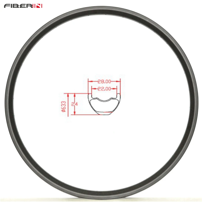 

SUPER LIGHT 29er MTB XC race marathon tubeless carbon rim 28mm hookless 24mm deep UD 3K 12K 24H 28H 32H 29 clincher wheel