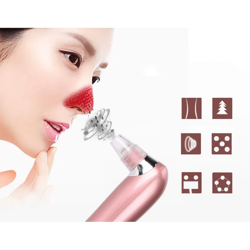 Электрический Blackhead вакуумный экстрактор Электрический Blackhead Remover вакуумные поры всасывания очищающие средства инструмент машина