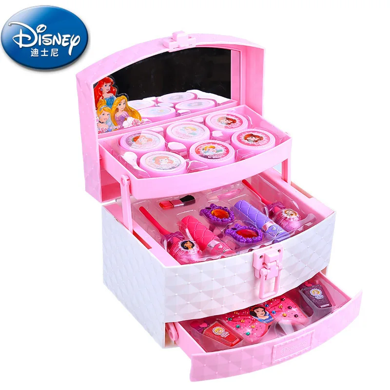 Игрушки Принцессы Дисней для девочек, набор коробок для девочек, губная помада, тени для век, нетоксичные лаки для ногтей, игрушки принцессы, игрушки для девочек 8 лет, подарок