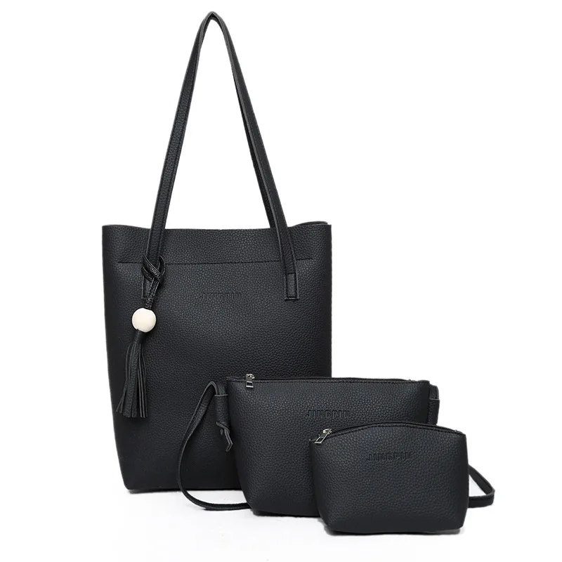 2017 New Casual Women Shoulder Bags font b Set b font Fashion Designer PU leather font