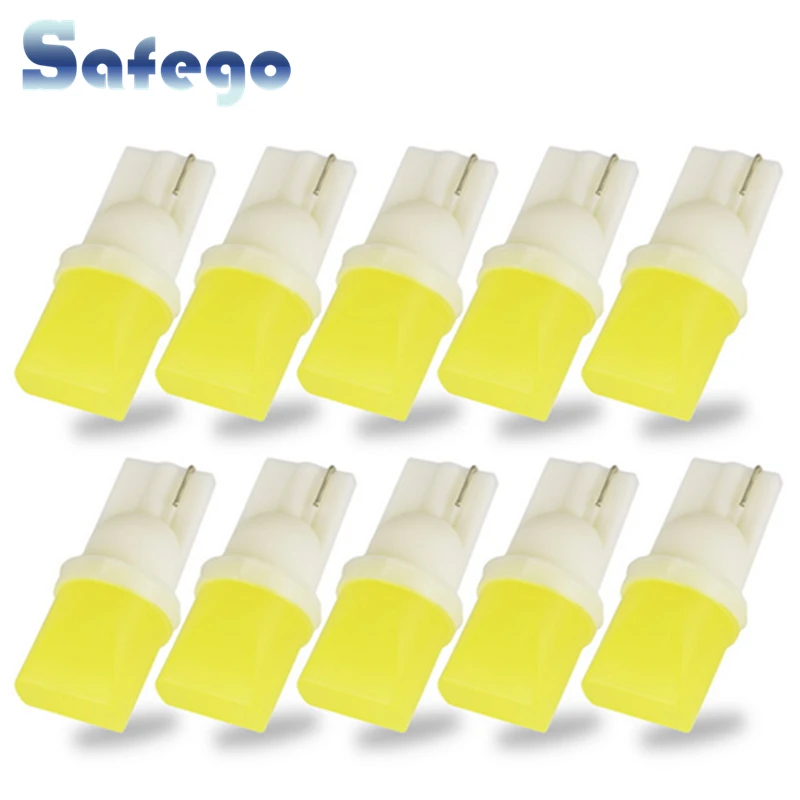 Автомобильная светодиодная лампа T10 168-Safego 10 шт. W5W 1SMD 3D Led автомобильная