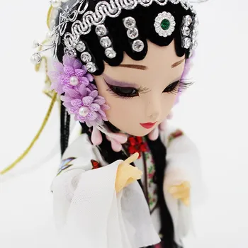 

Chinese Beijing Opera Dress Up Doll Kunqu Opera dolls Lifelike doll toys Collectibles Decoration China tourism gift souvenir