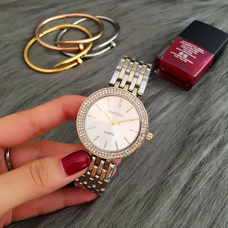 CONTENA mode de luxe montre en argent femmes montres strass femmes montres dames montre en acier inoxydable horloge reloj mujer 5